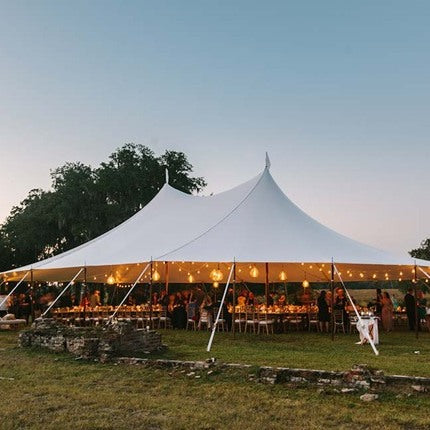 Evening High Peak Tent Lit